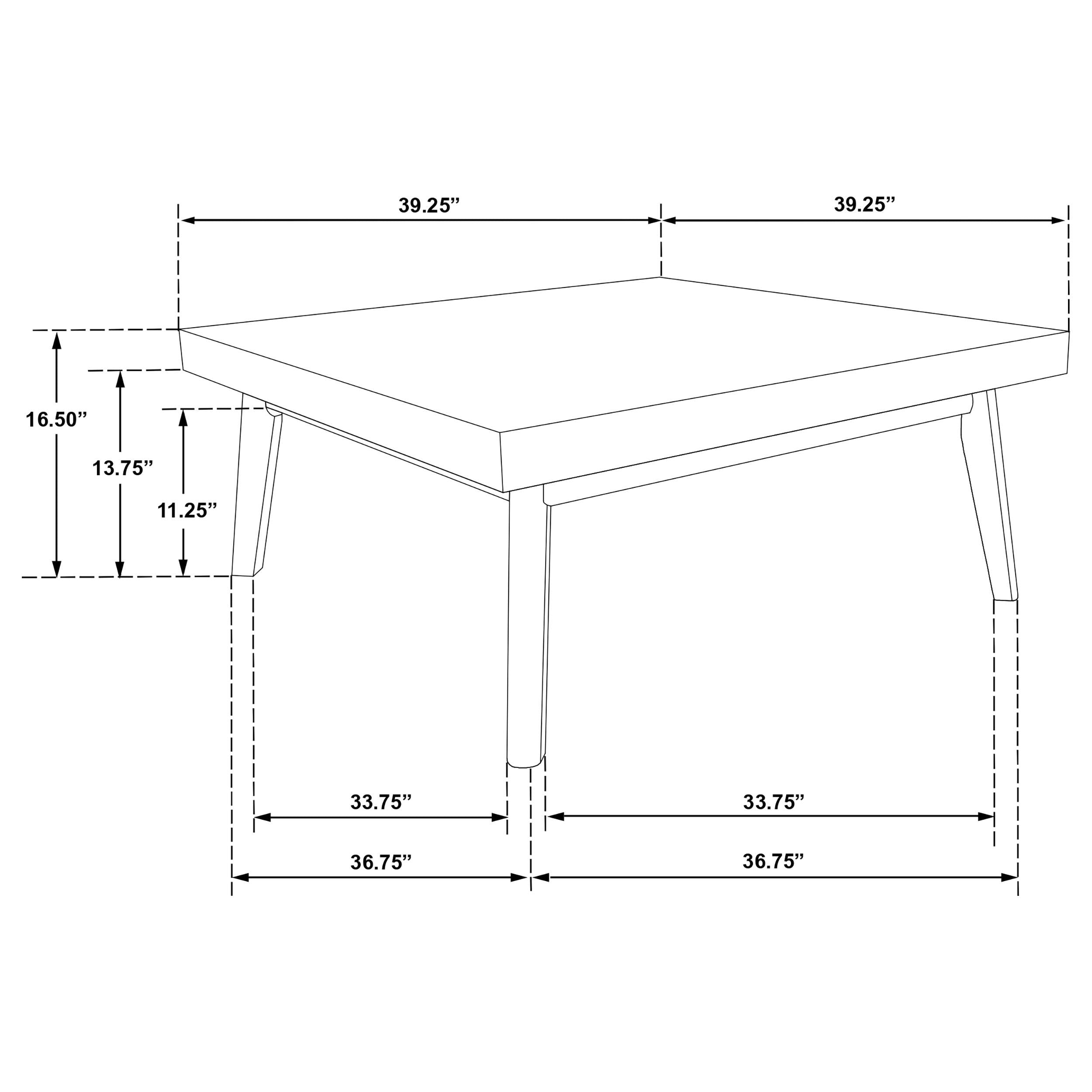 Westerly 2-piece Square Coffee and End Table Set Walnut - 707798-S2