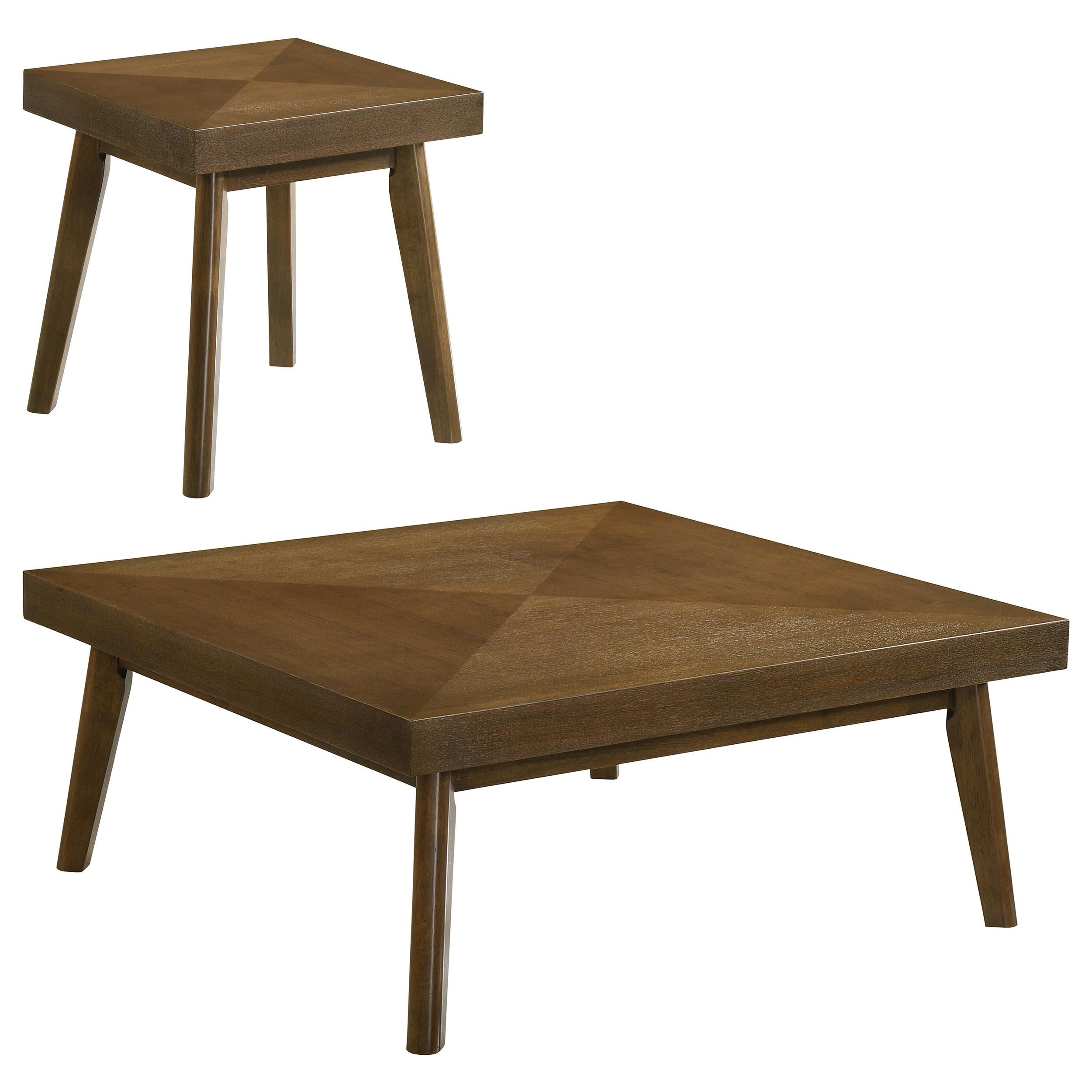 Westerly 2-piece Square Coffee and End Table Set Walnut - 707798-S2