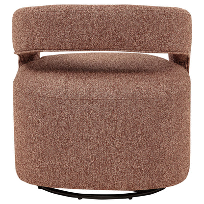 Westhill Boucle Upholstered Swivel Accent Chair Berry - 907539