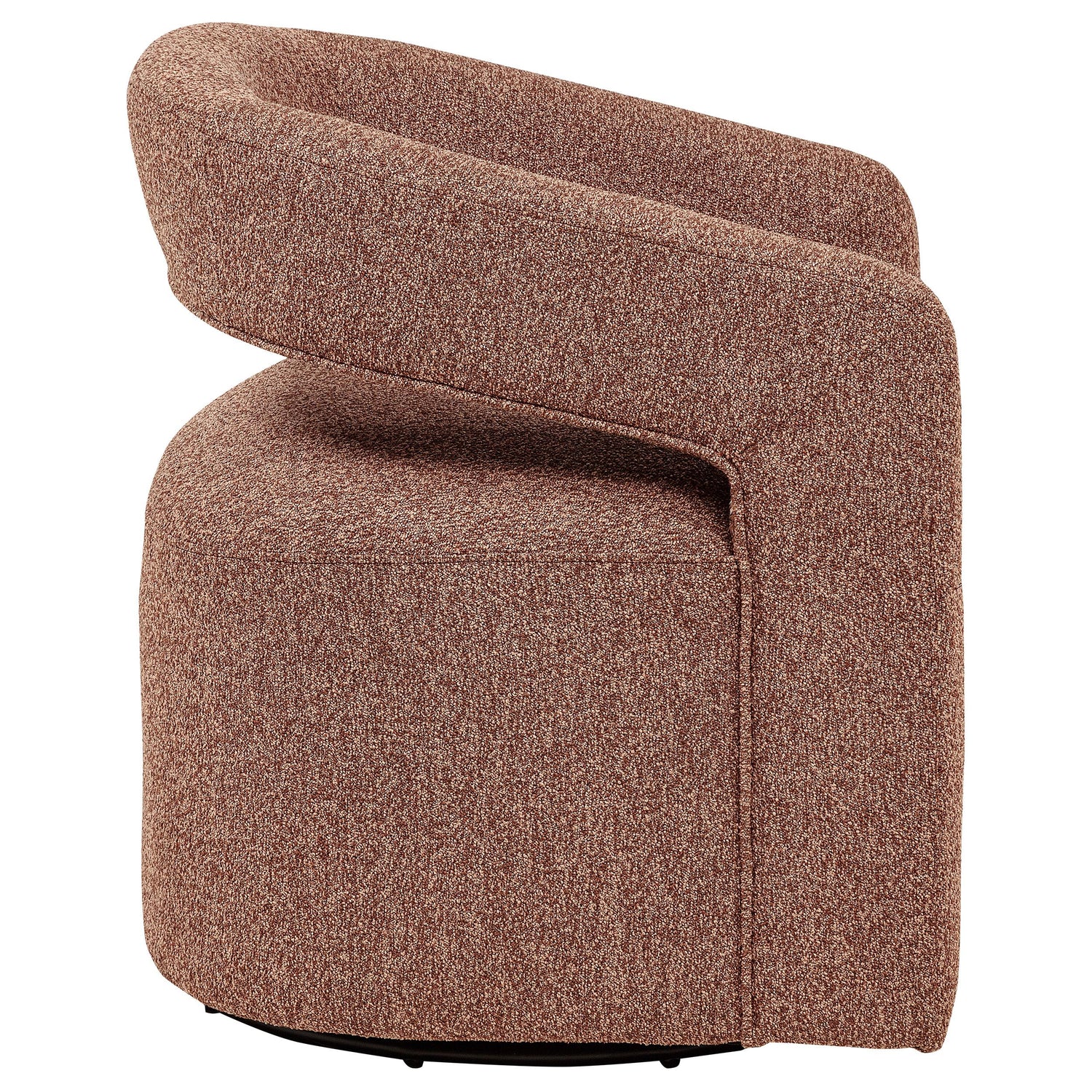 Westhill Boucle Upholstered Swivel Accent Chair Berry - 907539