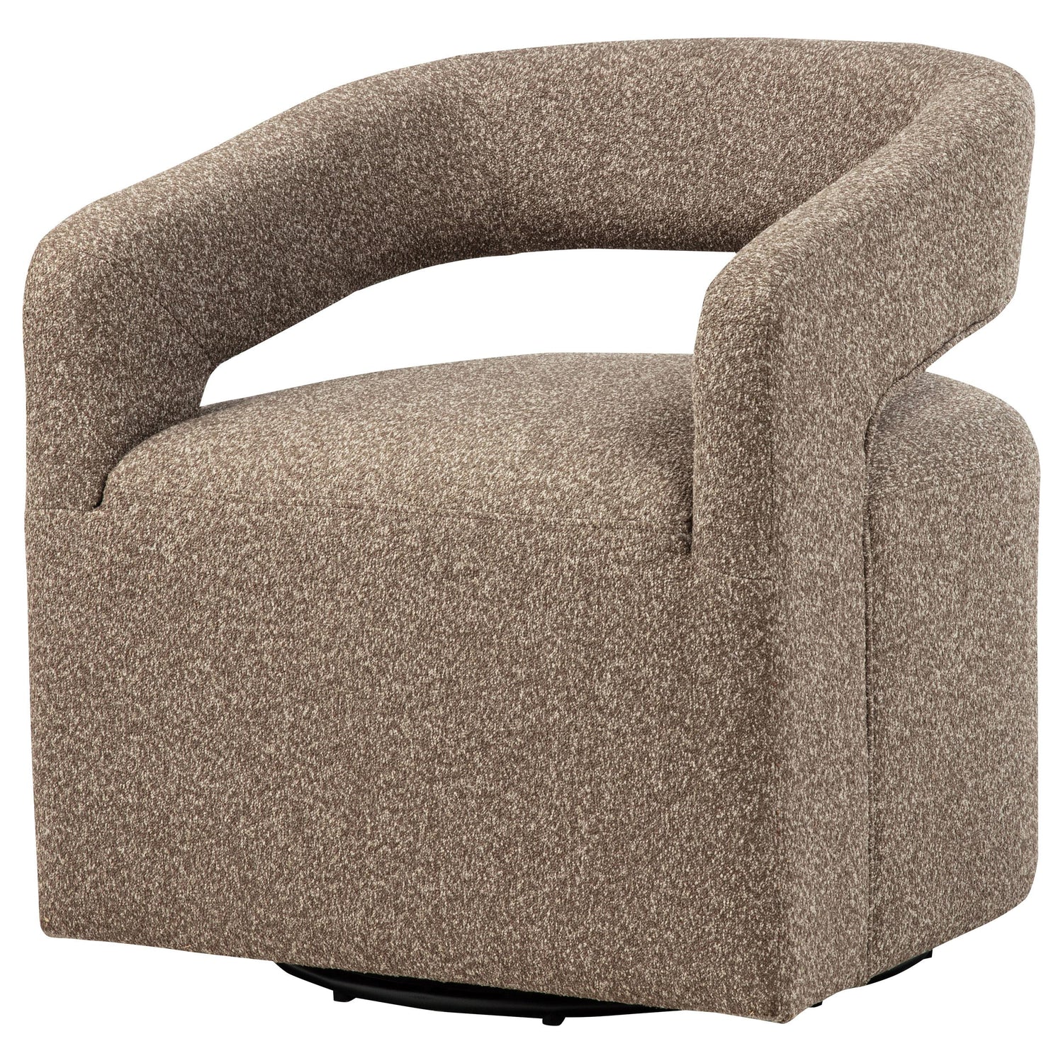 Westhill Boucle Upholstered Swivel Accent Chair Rocky Road - 907538