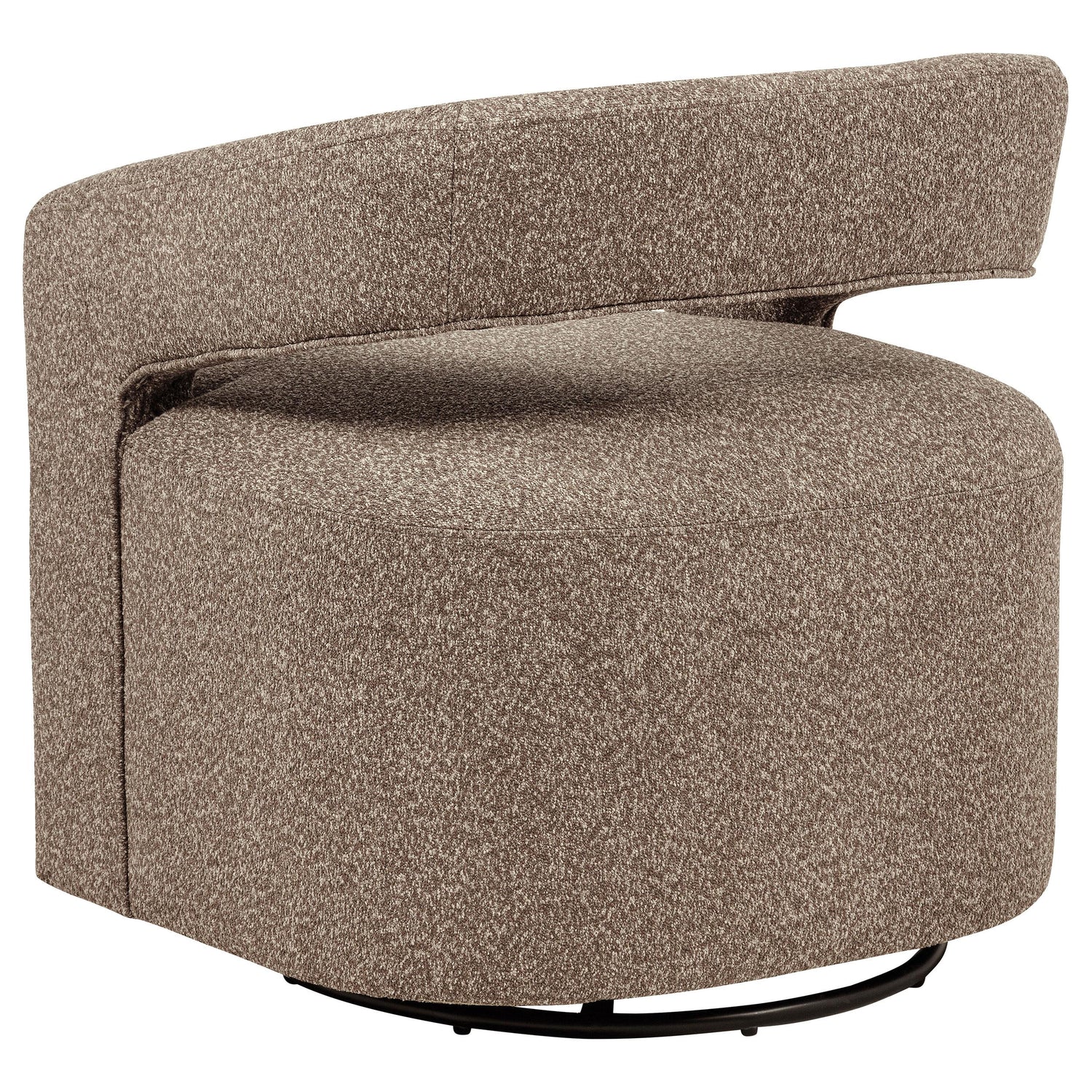 Westhill Boucle Upholstered Swivel Accent Chair Rocky Road - 907538