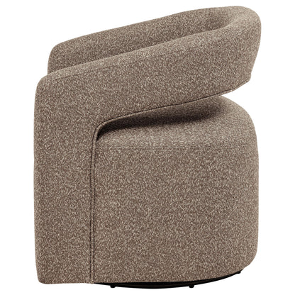 Westhill Boucle Upholstered Swivel Accent Chair Rocky Road - 907538