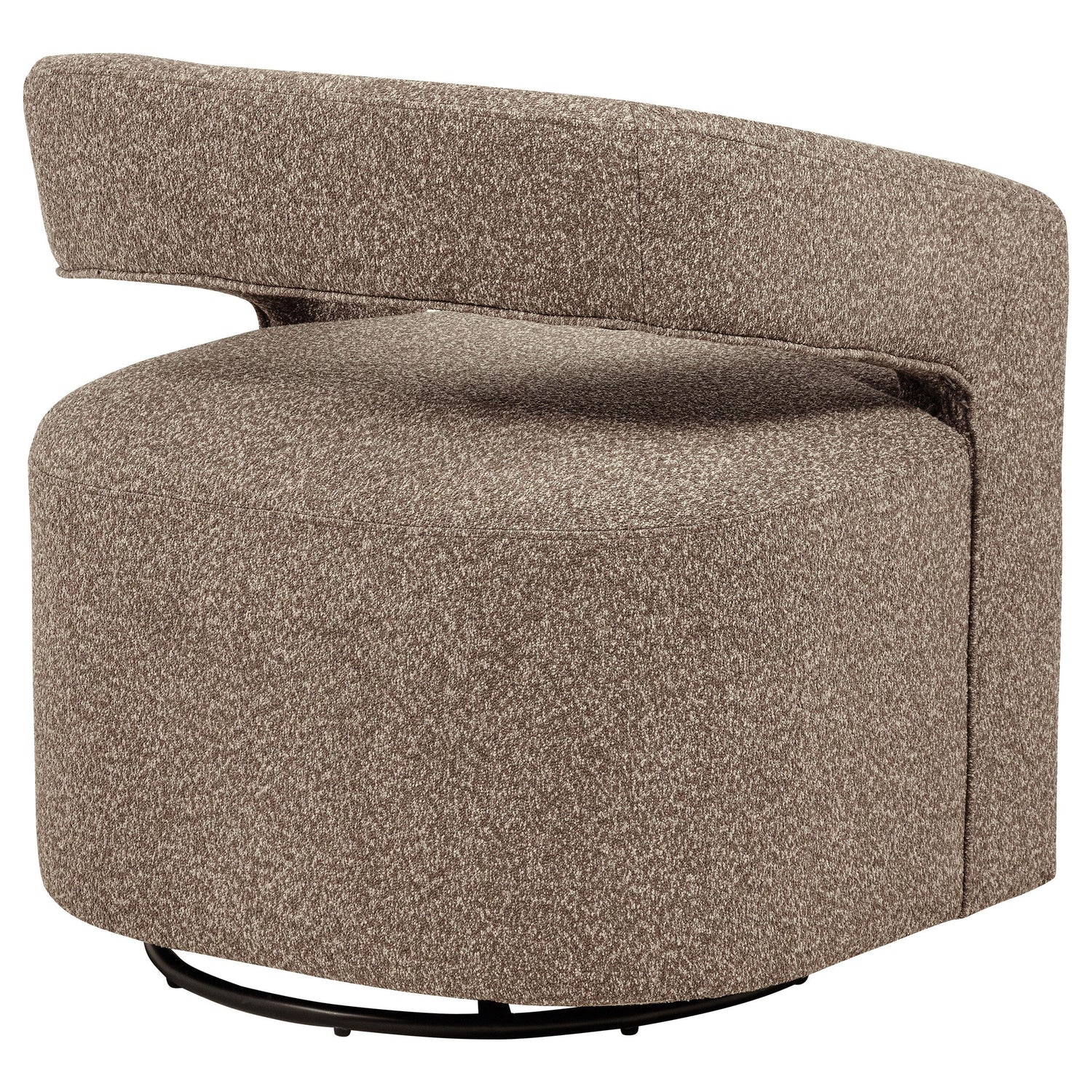 Westhill Boucle Upholstered Swivel Accent Chair Rocky Road - 907538