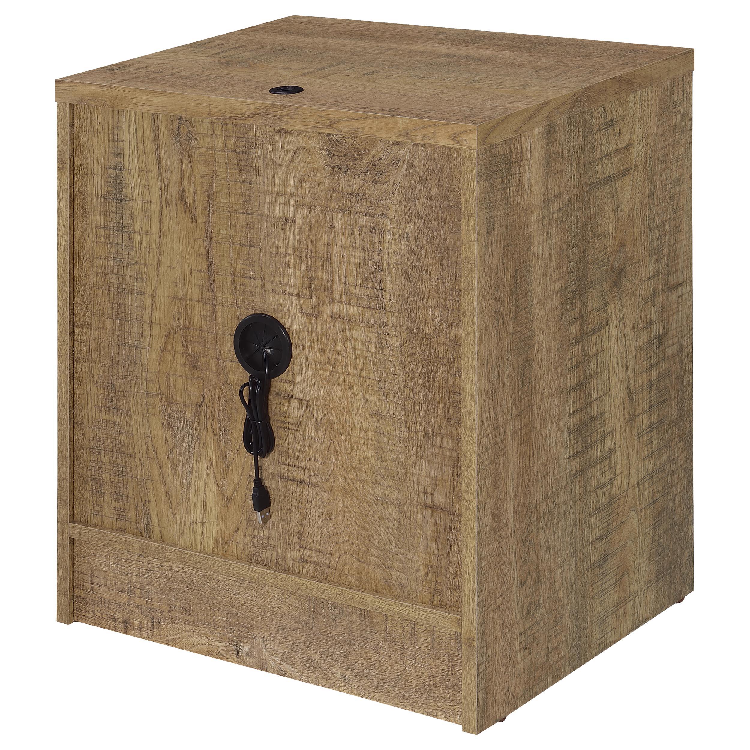 Westpark 2-drawer Nightstand LED Lights and USB Mango - 315902