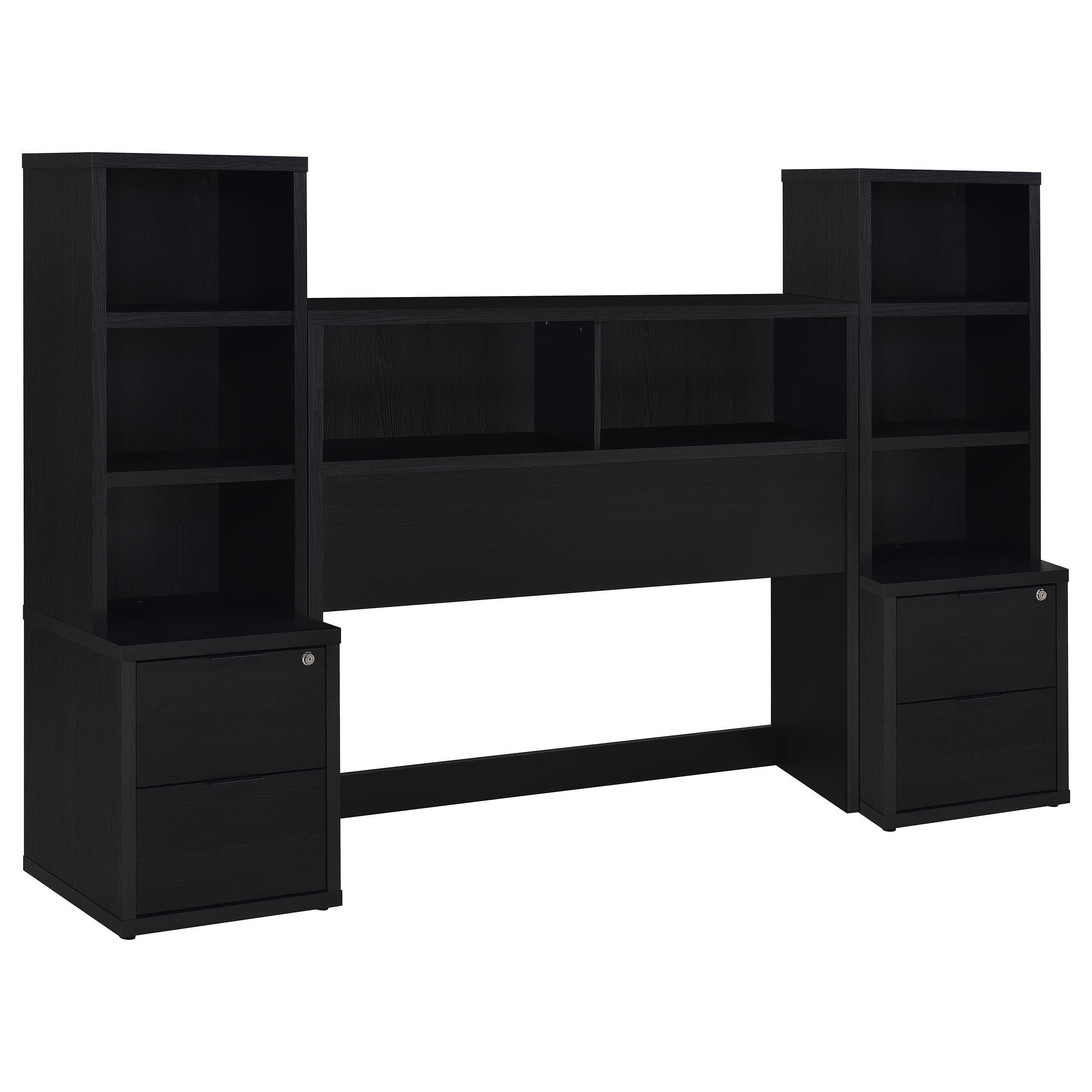 Westpark 3-piece Full Bedroom Set Bookcase Headboard Black - 315851F-SET