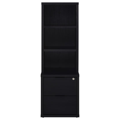 Westpark 3-piece Queen Bedroom Set Bookcase Headboard Black - 315851Q-SET