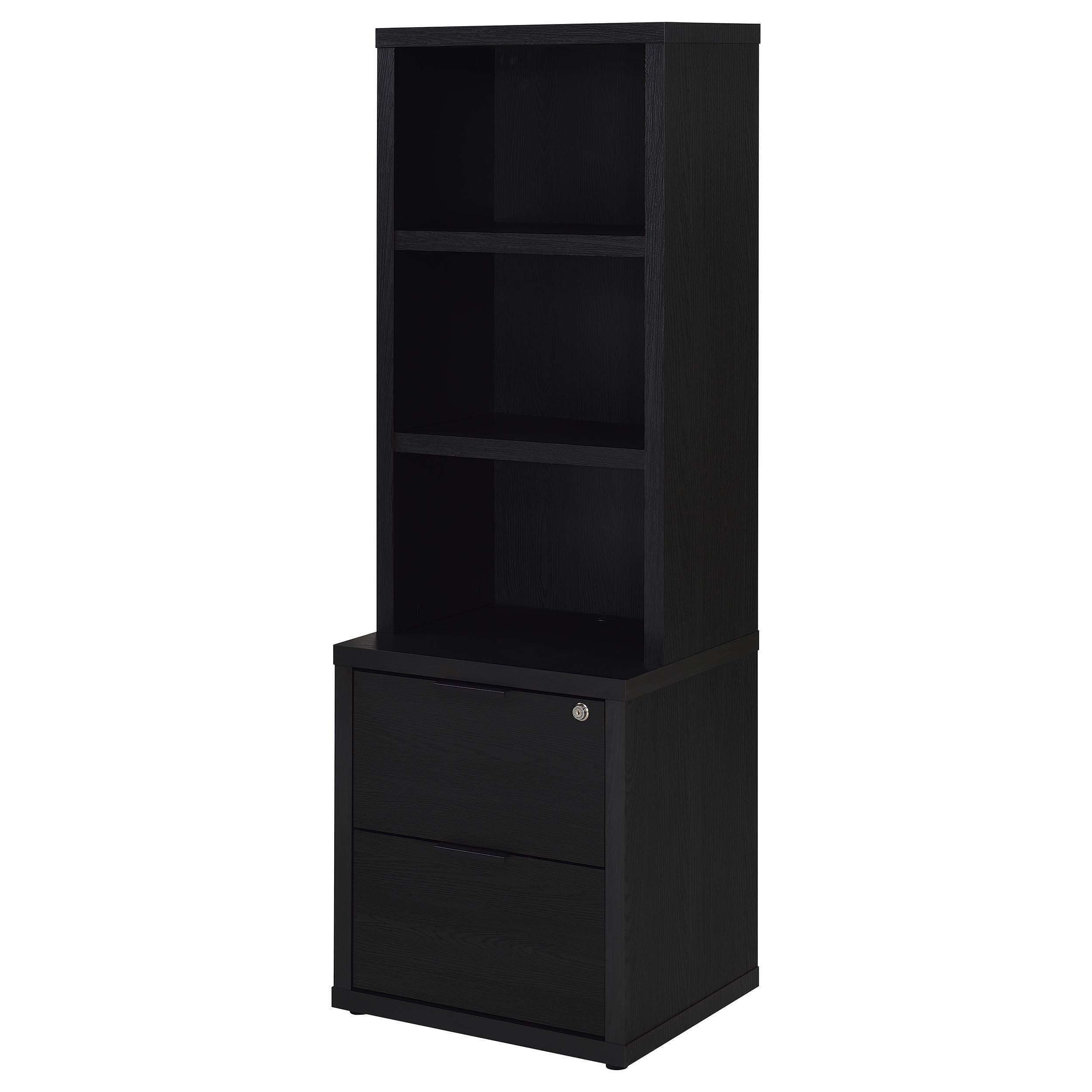 Westpark 3-piece Queen Bedroom Set Bookcase Headboard Black - 315851Q-SET