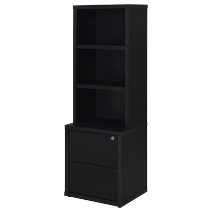 Westpark 3-piece Queen Bedroom Set Bookcase Headboard Black - 315851Q-SET