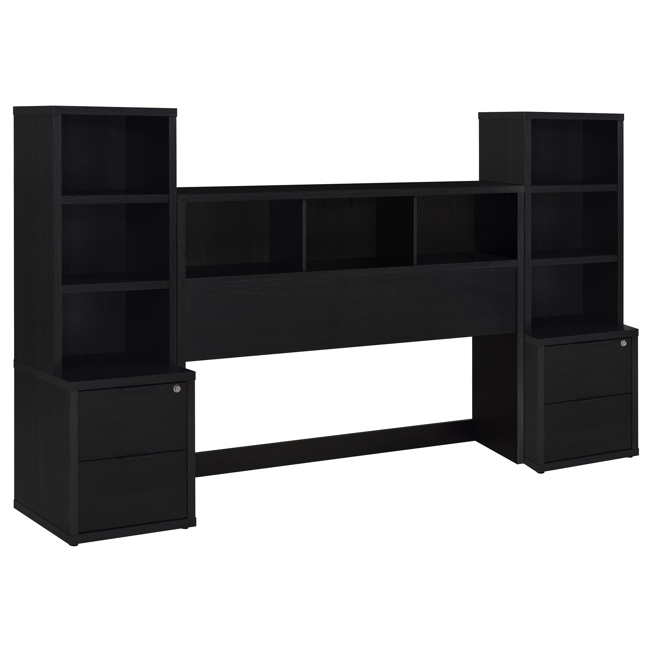 Westpark 3-piece Queen Bedroom Set Bookcase Headboard Black - 315851Q-SET