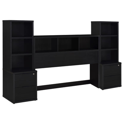 Westpark 3-piece Queen Bedroom Set Bookcase Headboard Black - 315851Q-SET