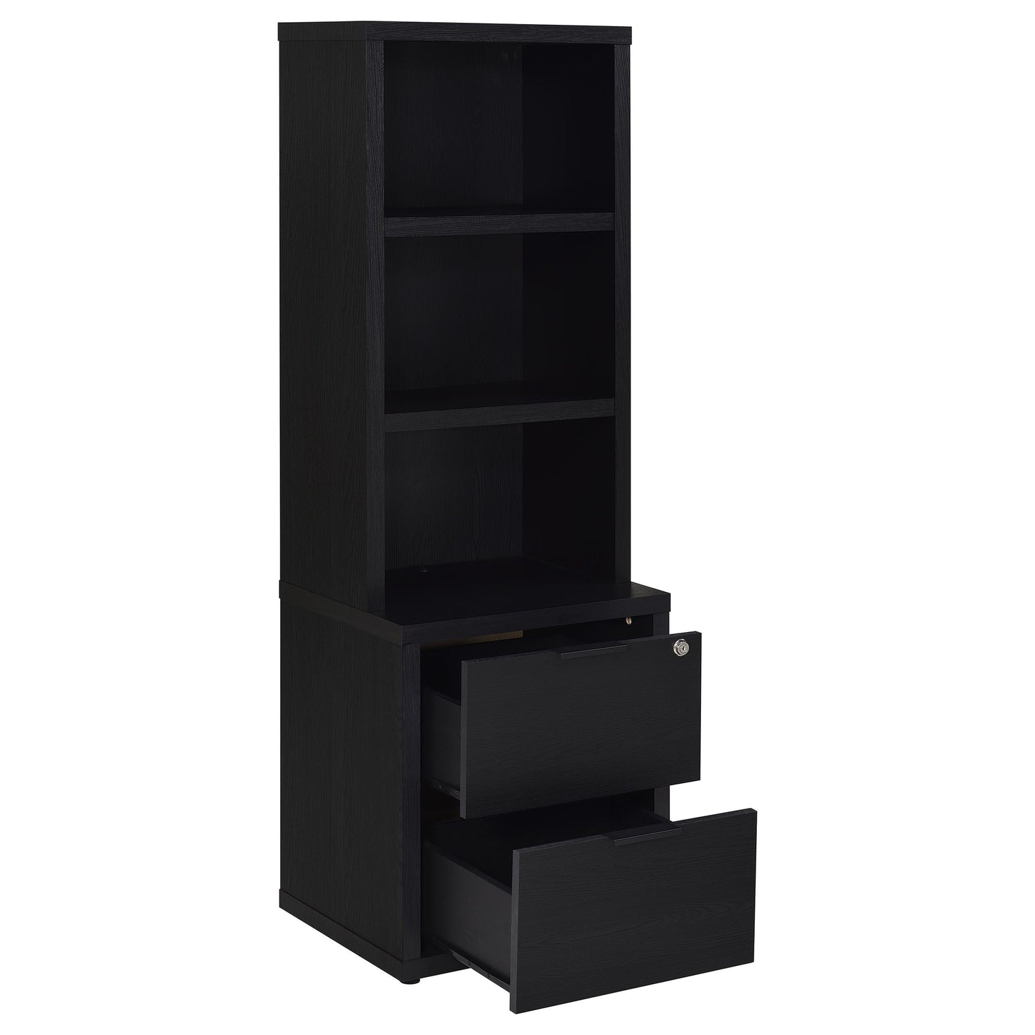 Westpark 3-piece Queen Bedroom Set Bookcase Headboard Black - 315851Q-SET