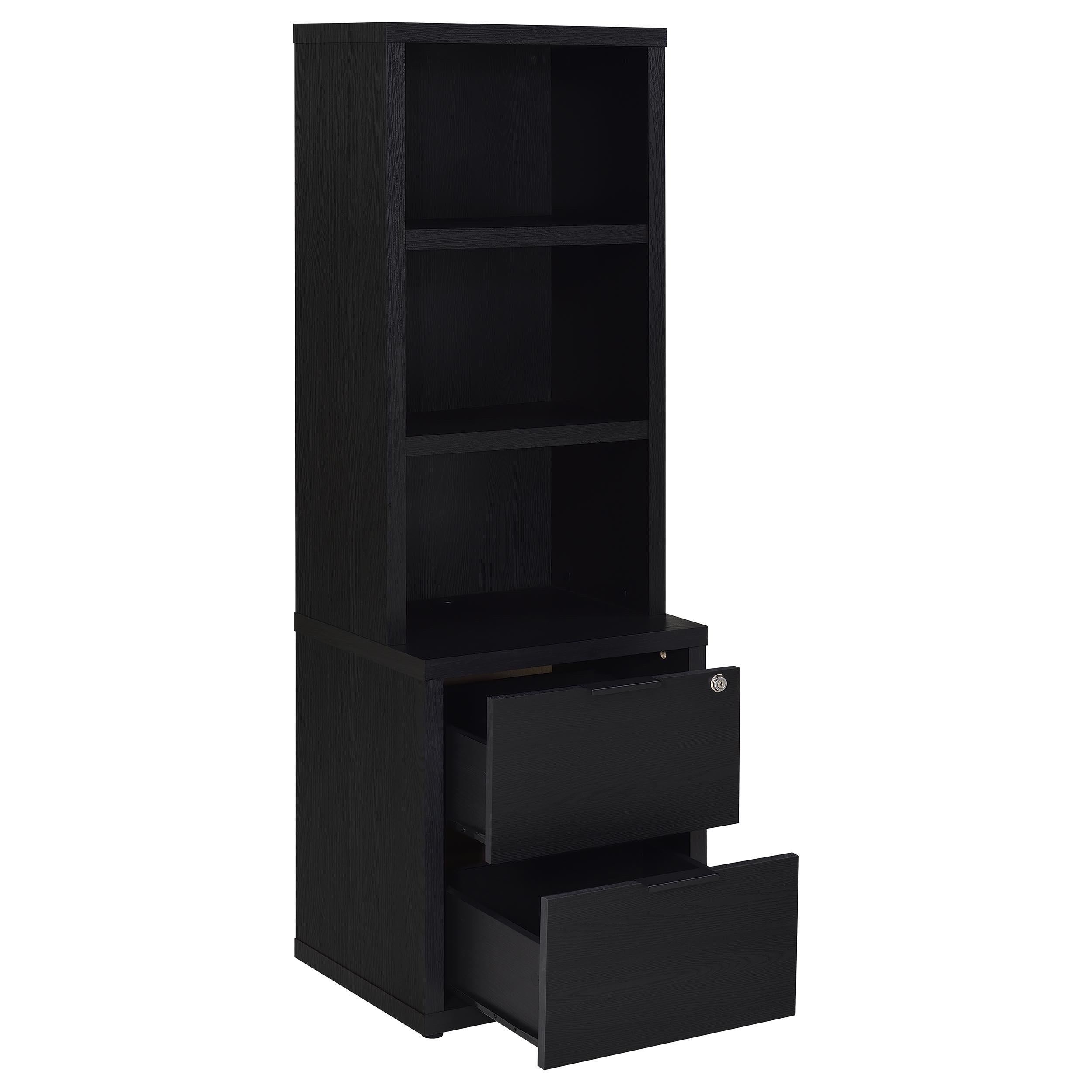 Westpark 3-piece Queen Bedroom Set Bookcase Headboard Black - 315851Q-SET