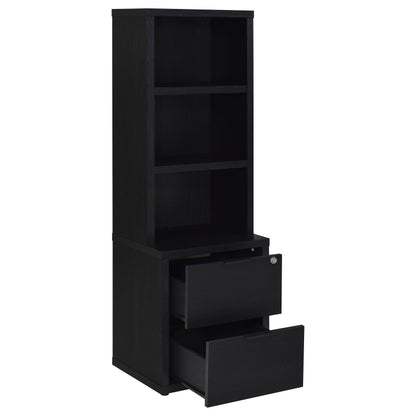 Westpark 3-piece Queen Bedroom Set Bookcase Headboard Black - 315851Q-SET