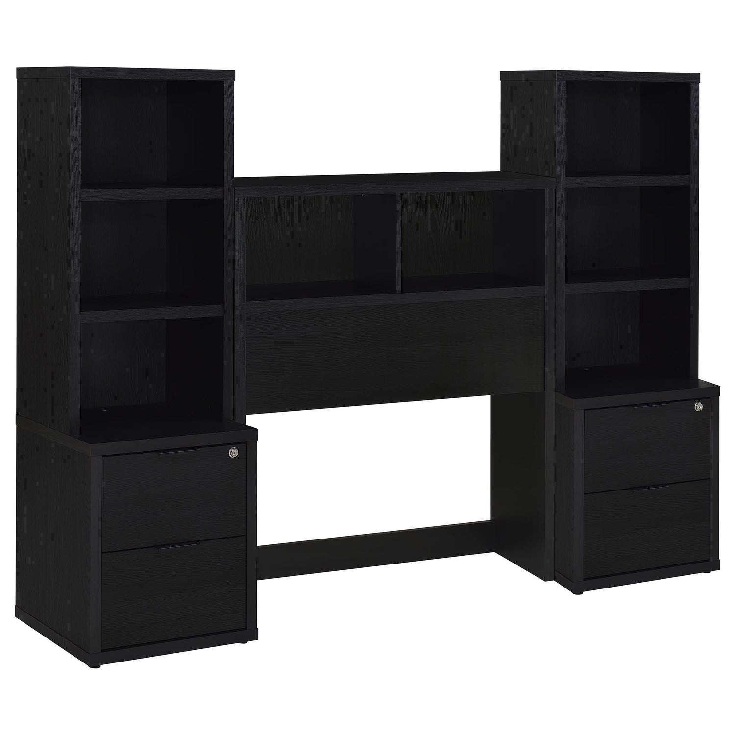 Westpark 3-piece Twin Bedroom Set Bookcase Headboard Black - 315851T-SET