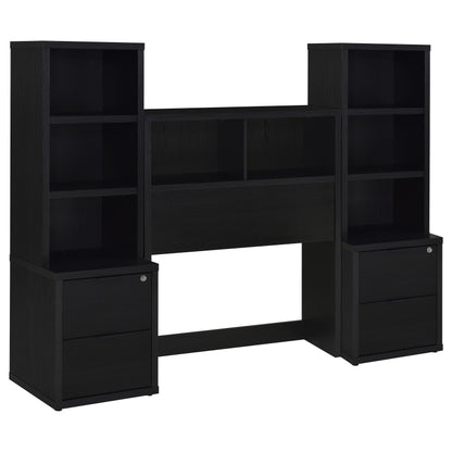 Westpark 3-piece Twin Bedroom Set Bookcase Headboard Black - 315851T-SET
