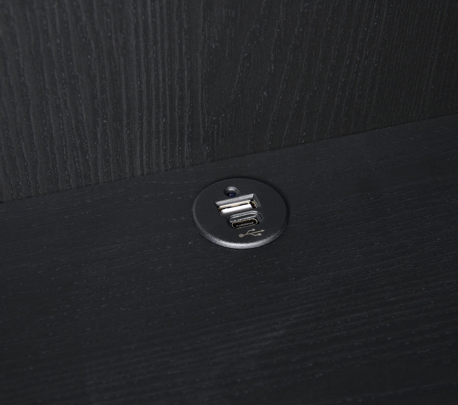 Westpark 3-piece Wall Unit Bookcase Set with USB Black - 802703-S3