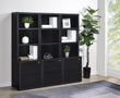 Westpark 3-piece Wall Unit Bookcase Set with USB Black - 802703-S3