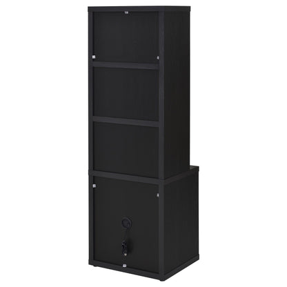Westpark 3-piece Wall Unit Bookcase Set with USB Black - 802703-S3