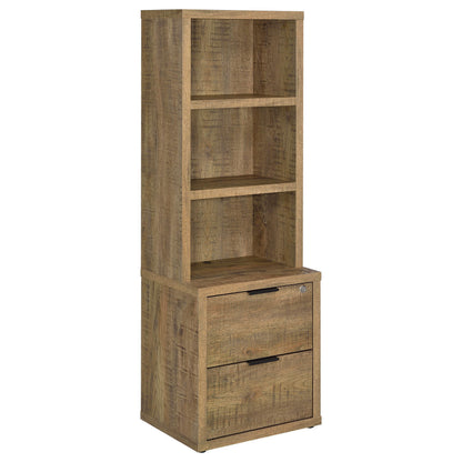 Westpark 3-shelf Bookcase USB and Lockable Drawer Mango - 802693