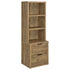 Westpark 3-shelf Bookcase USB and Lockable Drawer Mango - 802693