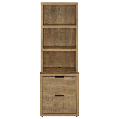 Westpark 3-shelf Bookcase USB and Lockable Drawer Mango - 802693