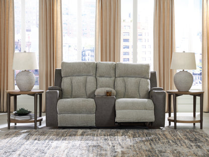 WhipLash Sisal Power Reclining Loveseat with Console - PC6320418