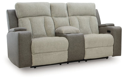 WhipLash Sisal Power Reclining Loveseat with Console - PC6320418