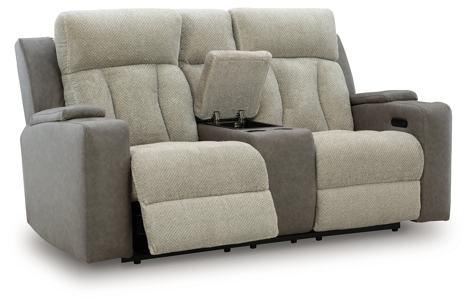 WhipLash Sisal Power Reclining Loveseat with Console - PC6320418