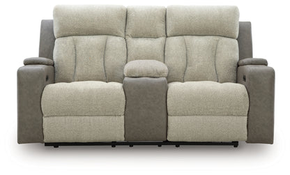 WhipLash Sisal Power Reclining Loveseat with Console - PC6320418
