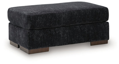 Whitmore Manor Black Pearl Ottoman - 8040414