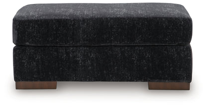 Whitmore Manor Black Pearl Ottoman - 8040414