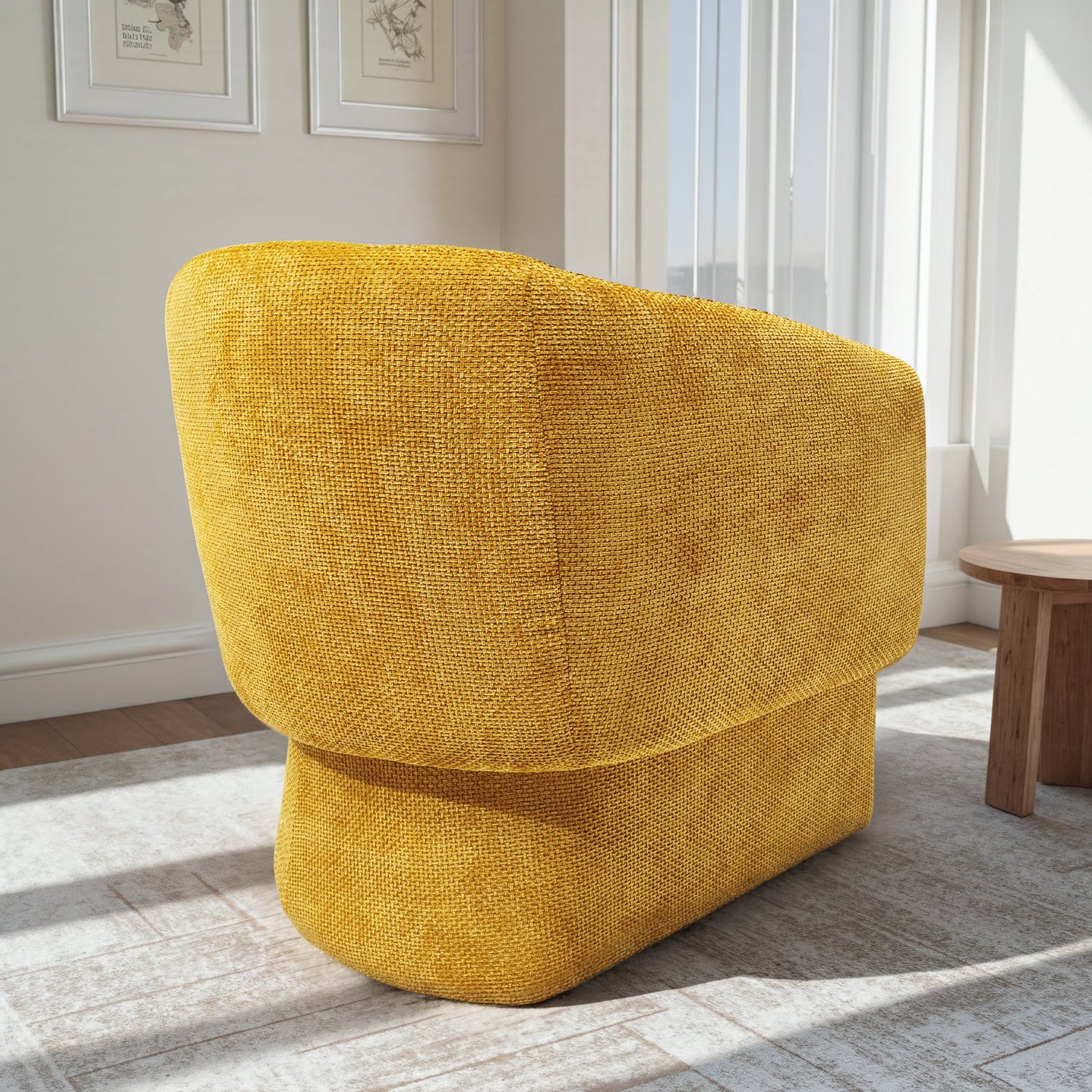 Wichita Gold Chenille Lounge Chair - LCH04503402