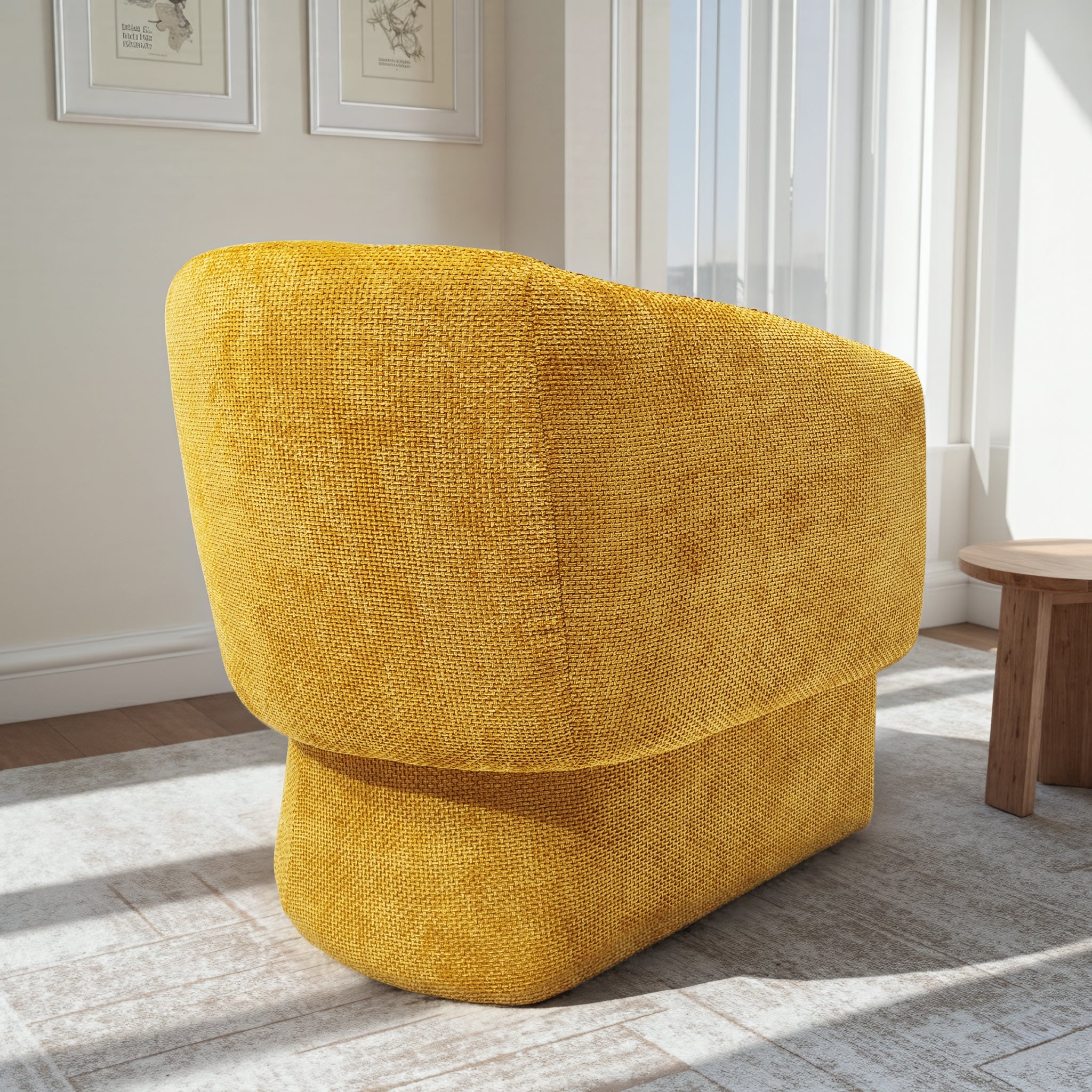 Wichita Gold Chenille Lounge Chair - LCH04503402