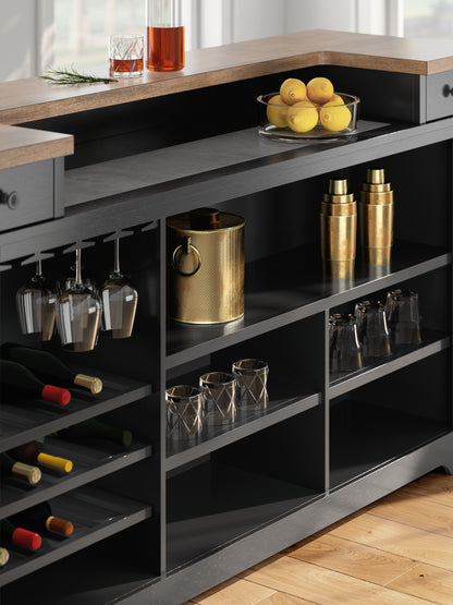 Wildenauer Bar Table and 4 Barstools - D634D6