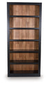 Wildenauer Brown/Black 75" Bookcase - H664-70