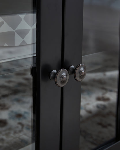 Wildenauer Brown/Black 76" TV Stand with Electric Fireplace - W664W1