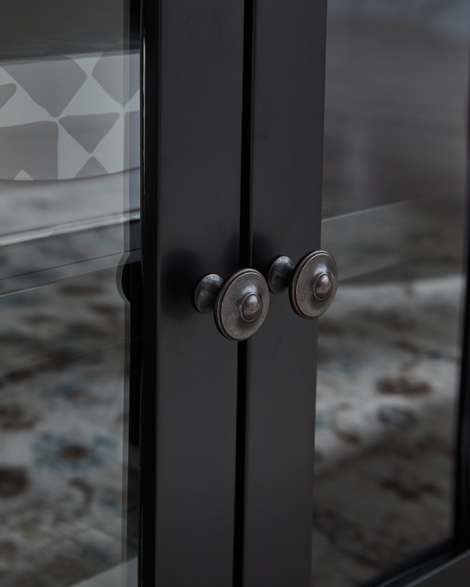 Wildenauer Brown/Black 76" TV Stand with Electric Fireplace - W664W2