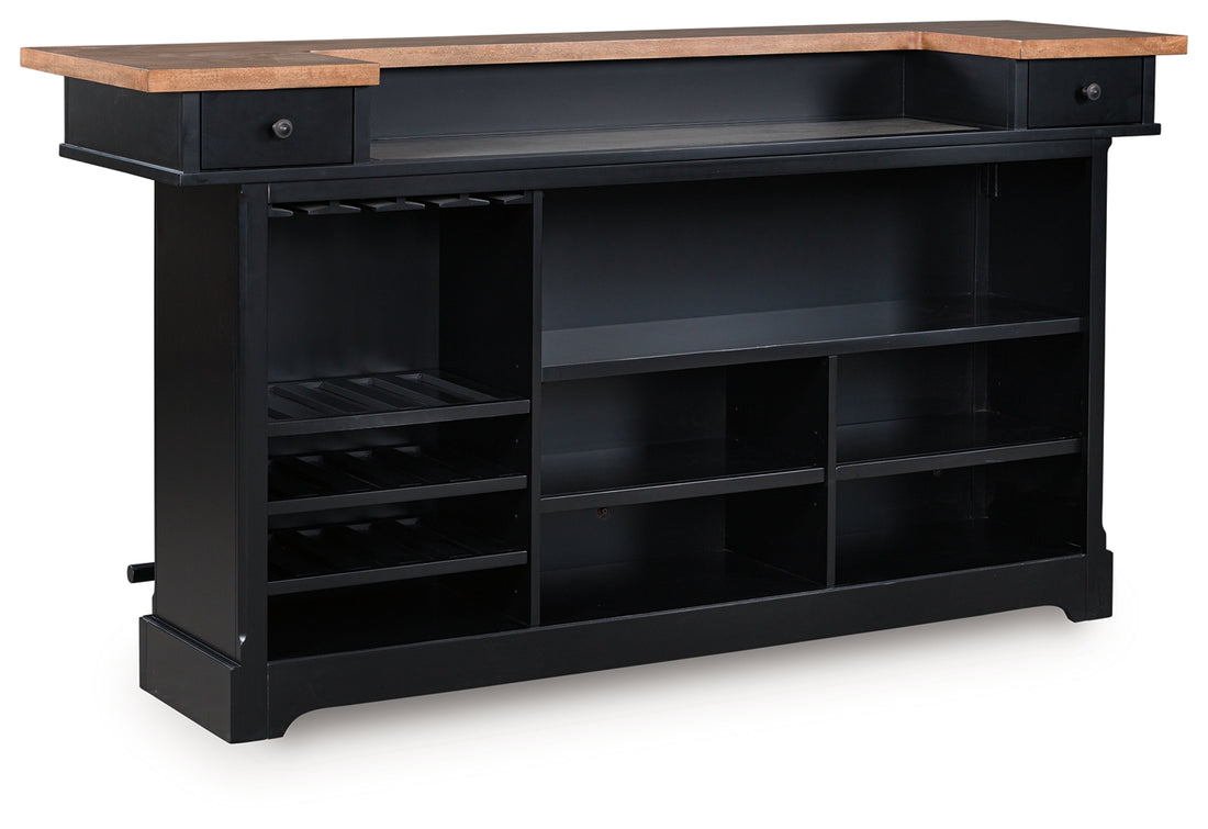 Wildenauer Brown/Black 78" Bar - D634-65