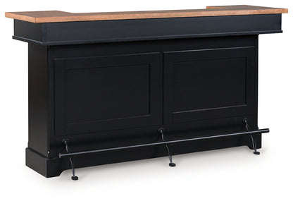 Wildenauer Brown/Black 78" Bar - D634-65