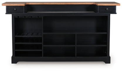 Wildenauer Brown/Black 78" Bar - D634-65