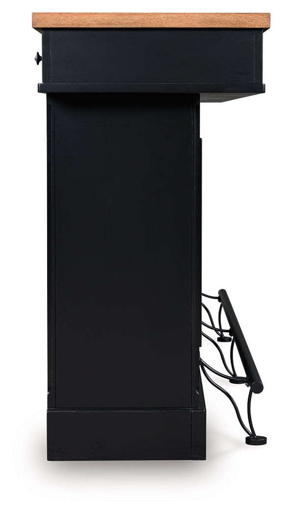 Wildenauer Brown/Black 78" Bar - D634-65