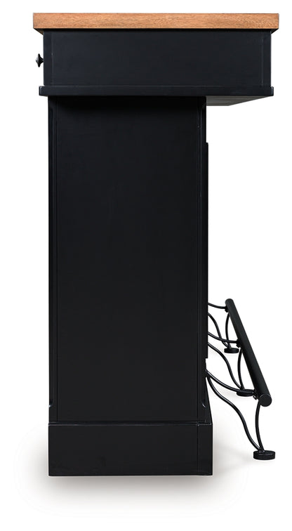 Wildenauer Brown/Black 78" Bar - D634-65
