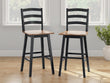 Wildenauer Brown/Black Bar Height Bar Stool, Set of 2 - D634-230
