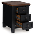 Wildenauer Brown/Black Chairside End Table - T664-7