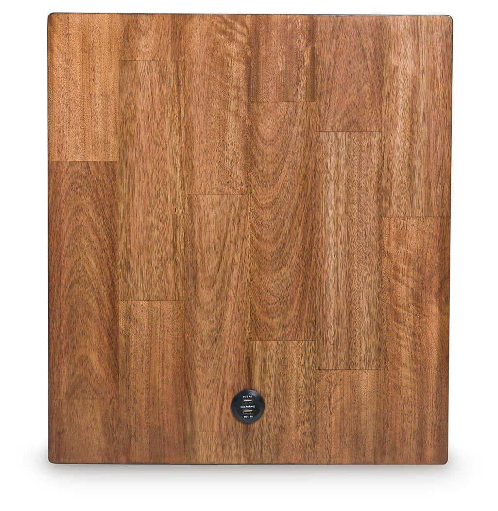 Wildenauer Brown/Black End Table - T664-3