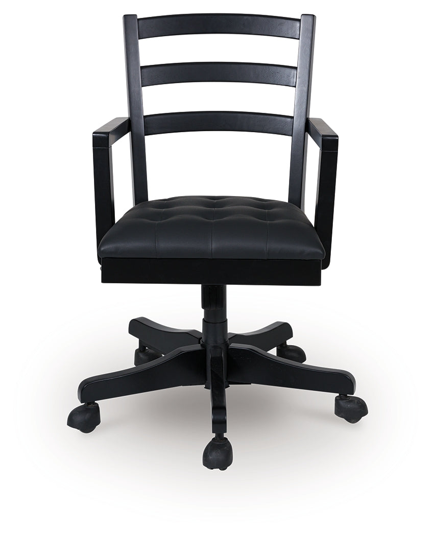 Wildenauer Brown/Black Home Office Desk Chair - H664-01A