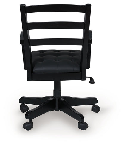Wildenauer Brown/Black Home Office Desk Chair - H664-01A
