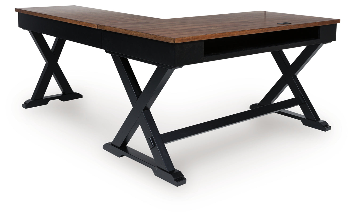 Wildenauer Brown/Black Home Office Desk - H664H2