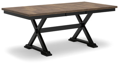 Wildenauer Dining Table, 2 Chairs and 2 Benches - D634D7